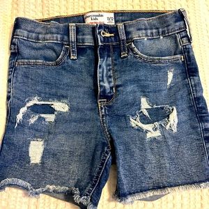 Abercrombie & Fitch girls denim shorts
